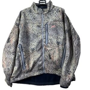 Russell Outdoors APX L4 Gale Jacket Mens 2XL Camo Mossy Oak Brush R4476 Full Zip